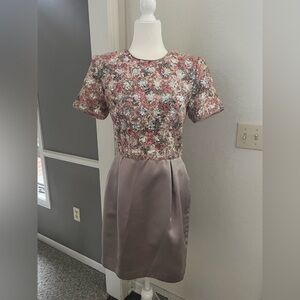 Vintage 80s/90s Jonathan Tait Beaded Lace Cocktail Dress Made in USA Size 10